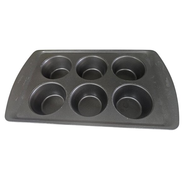Wilton Nonstick 6-Cavity Jumbo Muffin Pan Bakeware - Picture 1 of 7